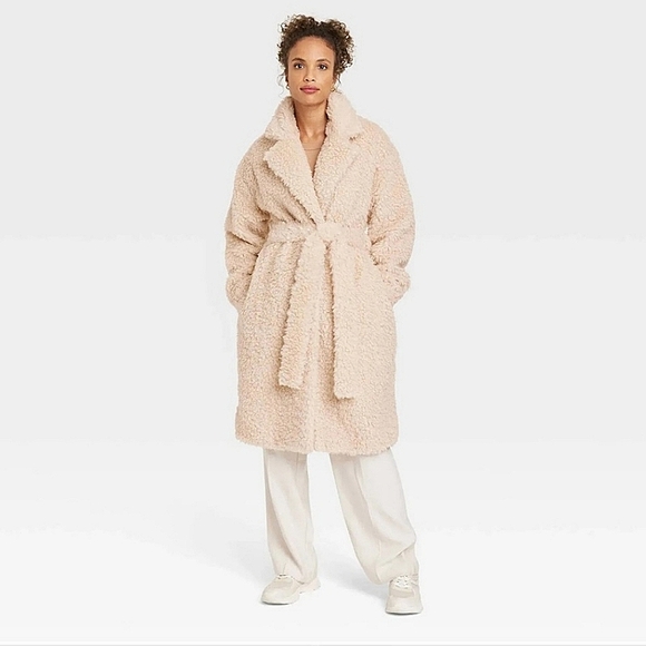 A NEW DAY | Curly Faux Fur Coat - Picture 3 of 5